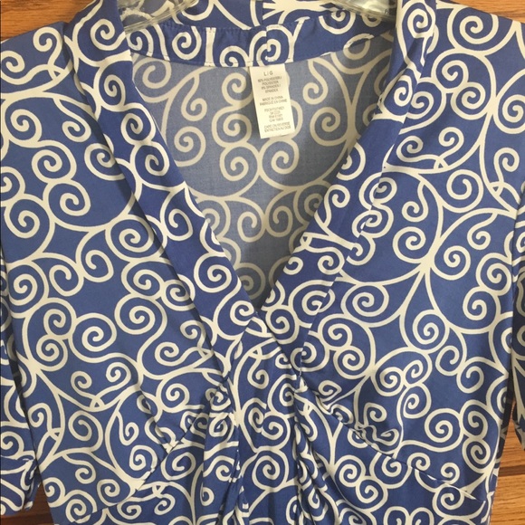 Blue Swirl Dress - Picture 2 of 4